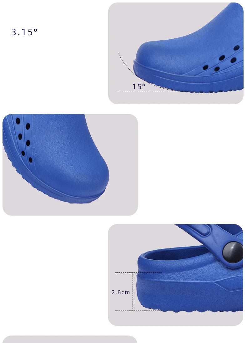 Men's and Women's Classic Clog Nurse Shoes Scrub Clogs EVA Medical Work Anti Slip Working Slippers Sandal Classic Clogs XO6-01