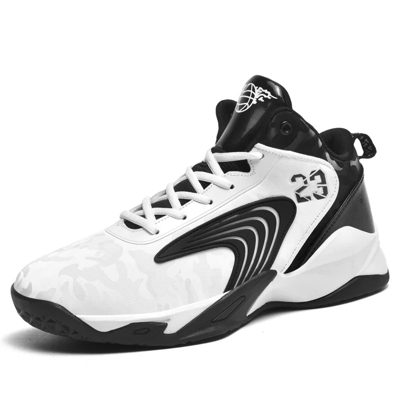 Small Quantity Brand Logo Custom Professional Men Outdoor Sports Sneakers Camouflage Leather Women Basketball Shoes