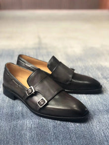 Cie ML11 Monk Calf Leather High Quality Handmade Loafer Men's Casual Hand-Painted Colors Breathable Outsole Wedding Shoes Autumn