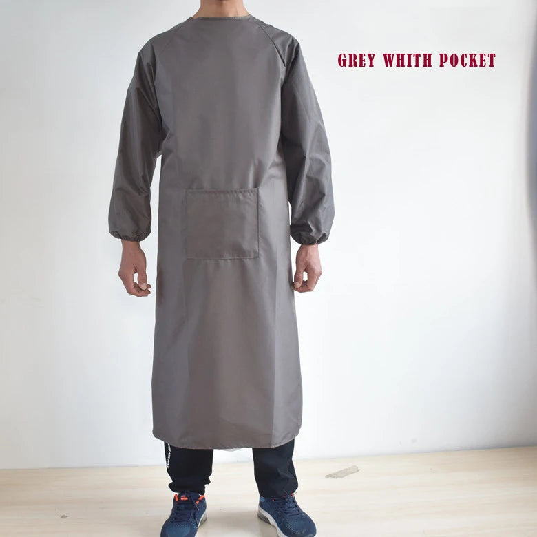 Lab Coats Waterproof Jacket Longsleeve Grease Proofing Scrub Uniform For Woman Man