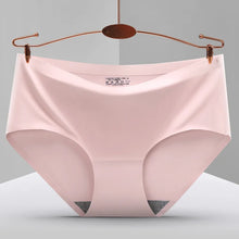 TrowBridge 10PCS/Set Women's Panties Solid Seamless Underwear Plus Size Comfortable Briefs Silk Satin Lingerie Health Underpants