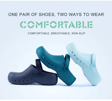 Soft Doctors Nurses Shoes EVA Anti-slip Clogs With Strap Operating Room Medical Slippers Chef Work Flat flip for Long Standing