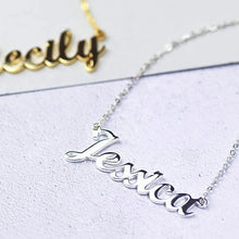Custom Name Charms Necklace Gold Color Stainless Steel Box Chain Necklaces for Women Men Personalized Handmade Pendants Jewelry