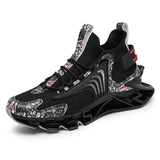 2023 Brand Logo Custom Designer Man Calzados Para Hombress Sneakers Mesh Shark Blade Breathable Casual Running Shoes for Men