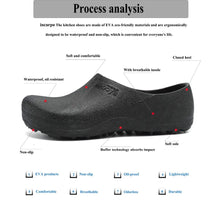 Hotel Kitchen Clogs Non-slip Chef Shoes Casual Flat Work Shoes Breathable Resistant Kitchen Cook Working Shoes Zapatos De Hombre