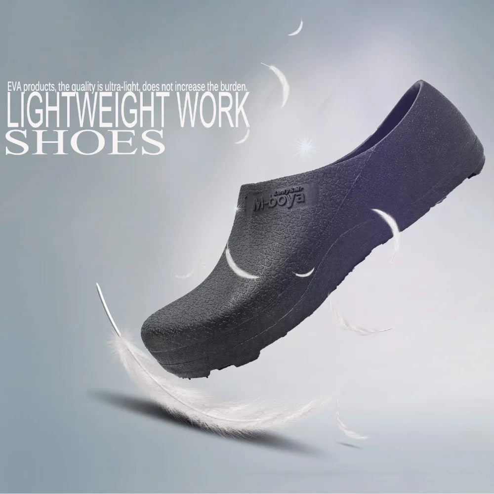 Hotel Kitchen Clogs Non-slip Chef Shoes Casual Flat Work Shoes Breathable Resistant Kitchen Cook Working Shoes Zapatos De Hombre
