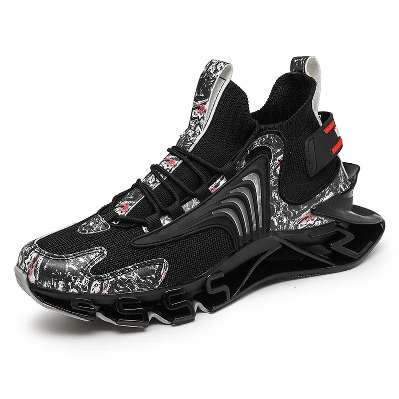 2023 Brand Logo Custom Designer Man Calzados Para Hombress Sneakers Mesh Shark Blade Breathable Casual Running Shoes for Men