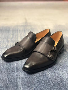 Cie ML11 Monk Calf Leather High Quality Handmade Loafer Men's Casual Hand-Painted Colors Breathable Outsole Wedding Shoes Autumn