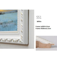 Mounted Retro European Solid Wood Oil Painting Photo Frame, Outside Frame, Advertising Picture Poster Frame, Custom Frame