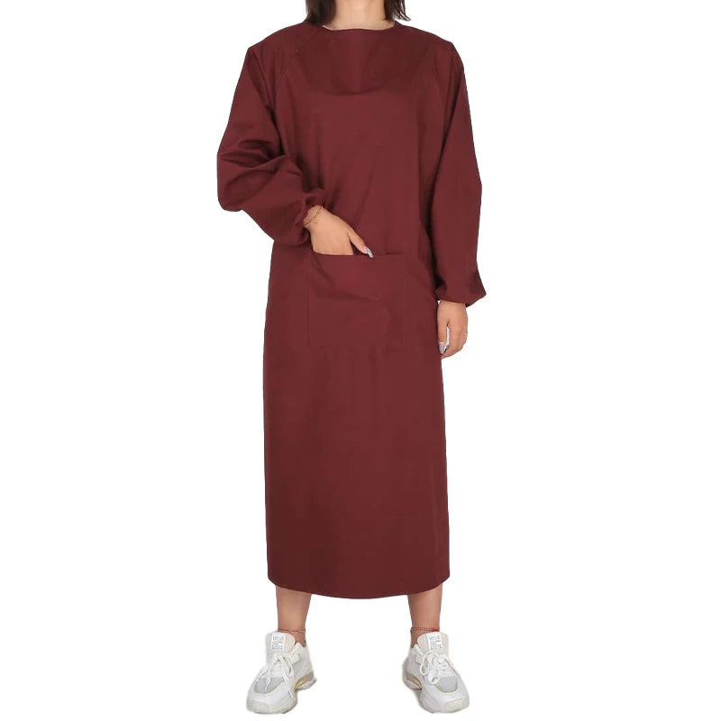 Lab Coats Waterproof Jacket Longsleeve Grease Proofing Scrub Uniform For Woman Man