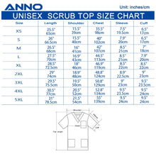 ANNO Hospital Staff Scrubs Top Medical Sanitary Nursing Uniform Dental Clinic Print Beauty Caregiver Coveralls