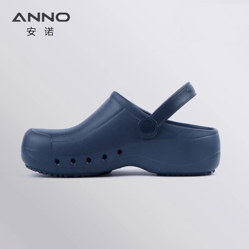 Soft Doctors Nurses Shoes EVA Anti-slip Clogs With Strap Operating Room Medical Slippers Chef Work Flat flip for Long Standing