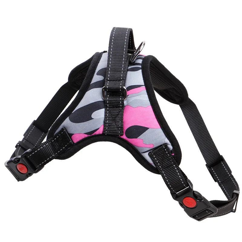 Pet Dog and Cat Adjustable Harness with Leash Reflective and Breathable for Small and Large Dog Harness Vest Pet Supplies