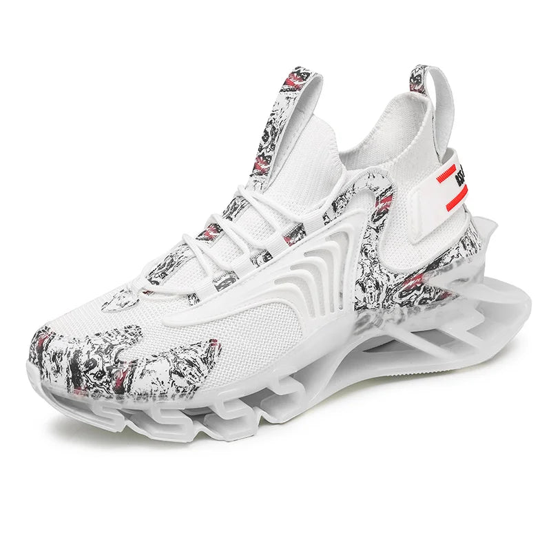 2023 Brand Logo Custom Designer Man Calzados Para Hombress Sneakers Mesh Shark Blade Breathable Casual Running Shoes for Men