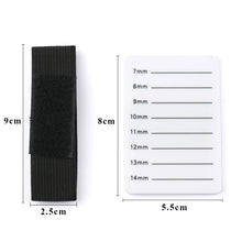 Support pour cils en acrylique, tablette pour extensions de cils avec bande de fixation 7-14 mm/8-15 mm, plaque à main pour maquillage en salon