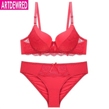 Sexy Lace Bra Sets For Women Bra Comfortable Underwear Set Solid Crop Top Female Lingerie Set Brassiere Bra and Panty Sets