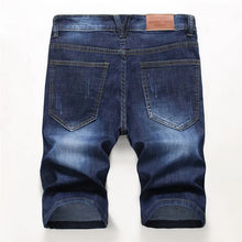 Summer Denim Shorts Men Fahsion Hole Jean Shorts Bermuda Skate Board Harem Mens Jogger Ankle Ripped Wave Knee Length Plus Size