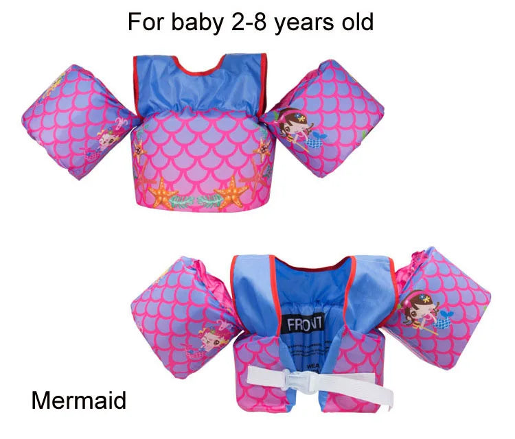 2-8 years Baby Swim Vest Child Arm Float Vests Kids Swim Trainer Buoyancy Sleeve Swimsuit Swimming Pool Accessories