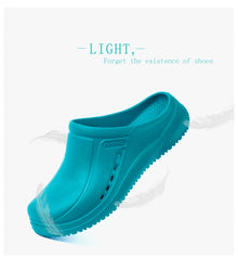 ANNO Soft Work Breathable Shoes for Women Men Light Nurse Clog Anti-slip Slipper Flat Hospital Kitchen Beatuty Salon