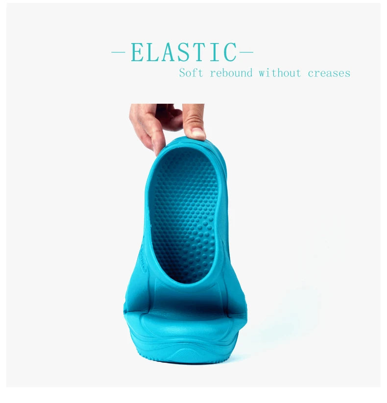 ANNO Soft Work Breathable Shoes for Women Men Light Nurse Clog Anti-slip Slipper Flat Hospital Kitchen Beatuty Salon