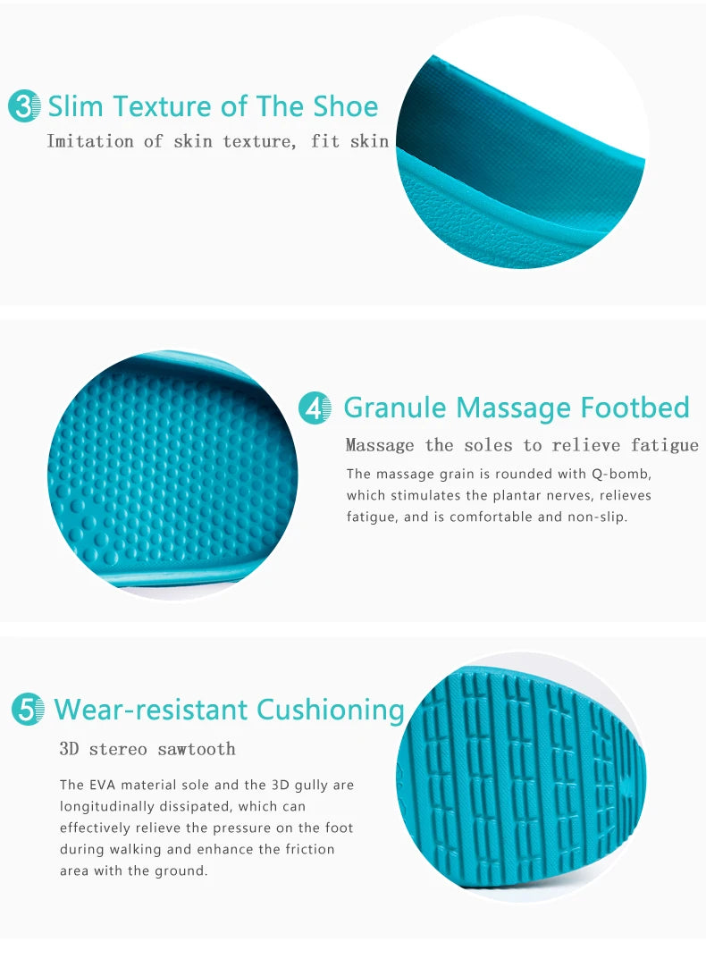 ANNO Soft Work Breathable Shoes for Women Men Light Nurse Clog Anti-slip Slipper Flat Hospital Kitchen Beatuty Salon
