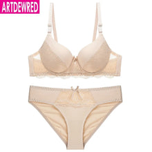 Sexy Lace Bra Sets For Women Bra Comfortable Underwear Set Solid Crop Top Female Lingerie Set Brassiere Bra and Panty Sets