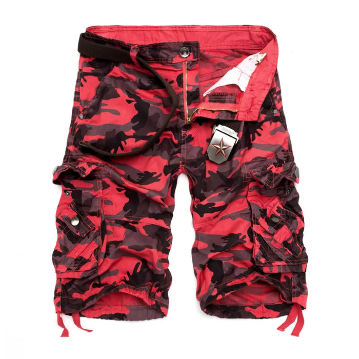 Short cargo ample camouflage pour hommes, style militaire, nouveau modèle 2026, short d'été décontracté
