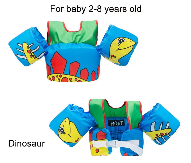 2-8 years Baby Swim Vest Child Arm Float Vests Kids Swim Trainer Buoyancy Sleeve Swimsuit Swimming Pool Accessories