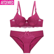 Sexy Lace Bra Sets For Women Bra Comfortable Underwear Set Solid Crop Top Female Lingerie Set Brassiere Bra and Panty Sets