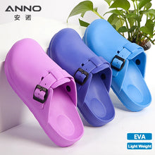 ANNO EVA Soft Shoes Clinical Hospital Clogs Slippers Shoes Man Women Shoes with Strap Work Clog Doctor Nurse Shoes Flat Footwear