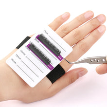 Support pour cils en acrylique, tablette pour extensions de cils avec bande de fixation 7-14 mm/8-15 mm, plaque à main pour maquillage en salon