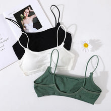 Women Seamless Bra And Panties Set Sexy Lingerie Set Low Back Bra Top High Rise Thongs Female Underwear Removable Pads