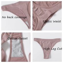 Women Seamless Bra And Panties Set Wire Free Bralette High Leg Cut Thongs Comfort Ribbed Unlined Ladies Sexy Lingerie Set