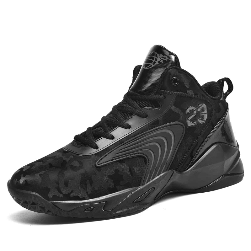Small Quantity Brand Logo Custom Professional Men Outdoor Sports Sneakers Camouflage Leather Women Basketball Shoes