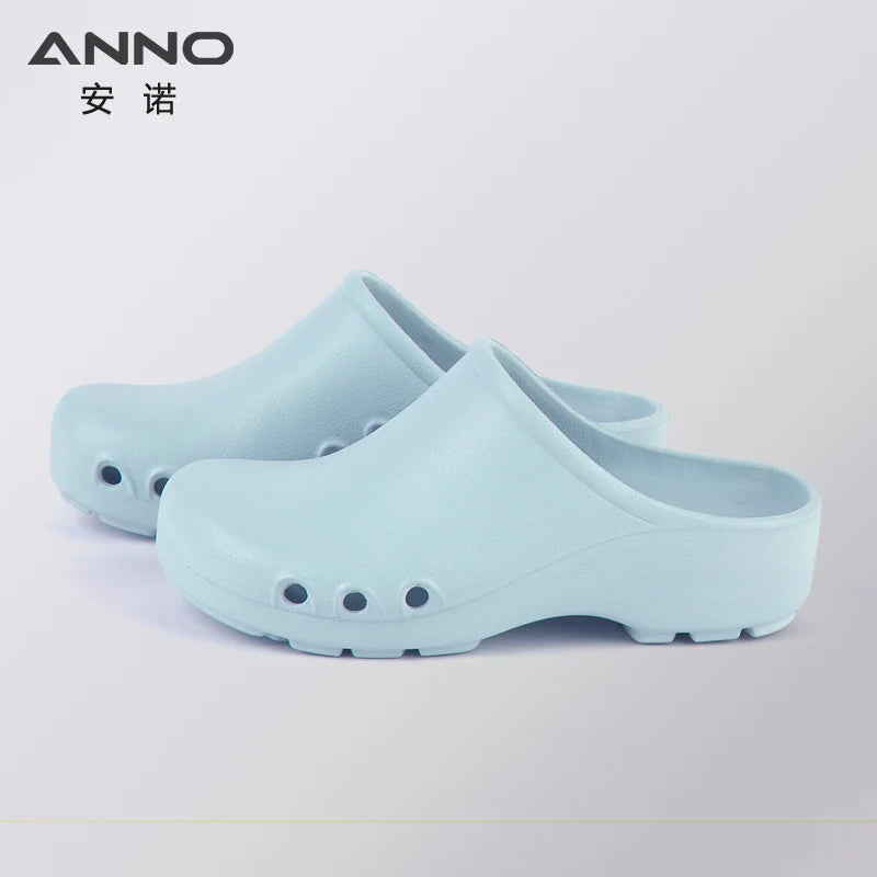 Soft Doctors Nurses Shoes EVA Anti-slip Clogs Operating Room Lab Slippers Chef Work Flat flip flop Suitable for Long Standing