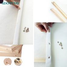 SDOYUNO DIY Frame Painting By Numbers Wooden Frame 40x50cm 50x65cm 60x75cm Combination Unique Gift Wall Art Picture Artworks