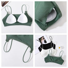 Women Seamless Bra And Panties Set Sexy Lingerie Set Low Back Bra Top High Rise Thongs Female Underwear Removable Pads