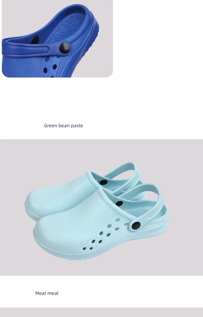 Men's and Women's Classic Clog Nurse Shoes Scrub Clogs EVA Medical Work Anti Slip Working Slippers Sandal Classic Clogs XO6-01