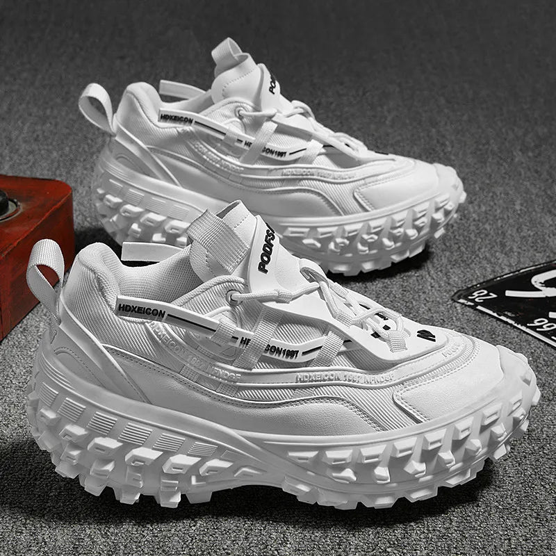 Drop-shipping Branded Sneakers Lug Tire Sole Luxury Designer Sneakers Men Women Casual Walking Style Shoes