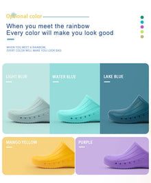 ANNO Soft Doctors Nurses Shoes Anti-slip Protective Clogs Operating Room Lab Slippers Chef Work Flat Clog Hospital Foot Wear