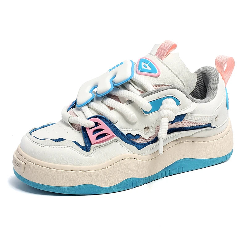 2023 Breathable Pu Sneakers Lover Casual Sport Shoes Designer Skateboarding Walking Shoes for Women Men