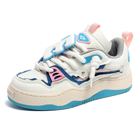 2023 Breathable Pu Sneakers Lover Casual Sport Shoes Designer Skateboarding Walking Shoes for Women Men
