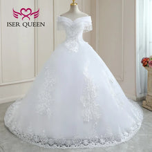Customized Crystal Beaded Tassel Wedding Dress 2026 Ball Gown Pretty Lace Plus Size Europe Style Bride Dress For Woman WX0268