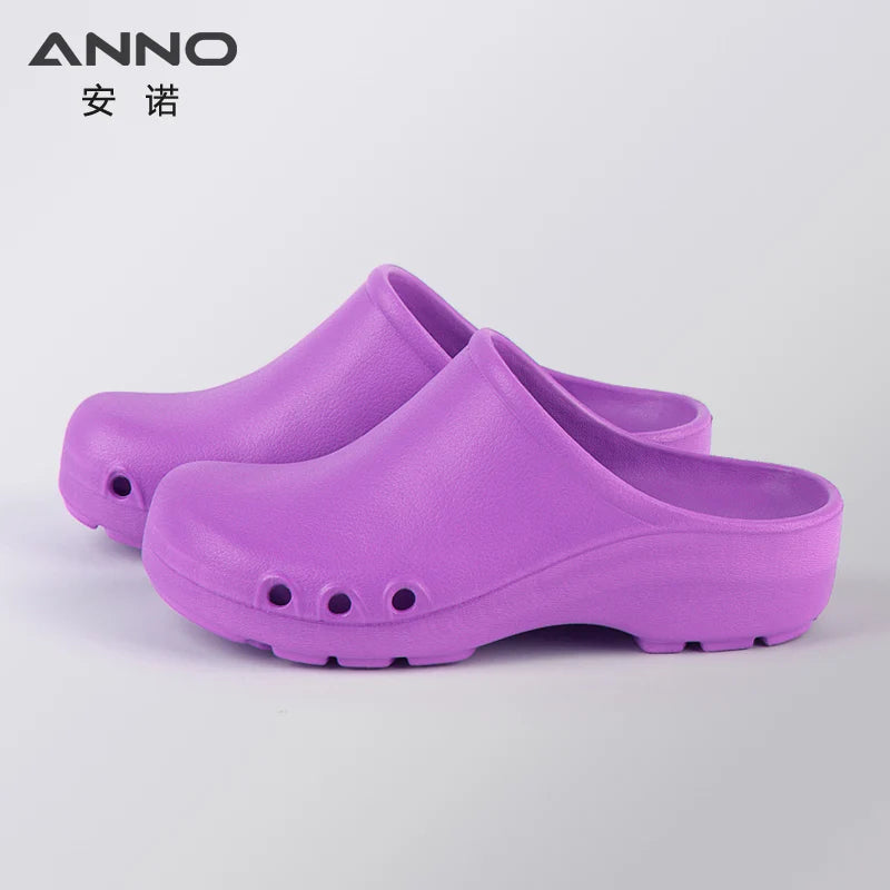 Soft Doctors Nurses Shoes EVA Anti-slip Clogs Operating Room Lab Slippers Chef Work Flat flip flop Suitable for Long Standing