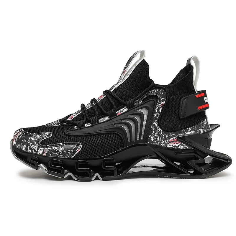 2023 Brand Logo Custom Designer Man Calzados Para Hombress Sneakers Mesh Shark Blade Breathable Casual Running Shoes for Men