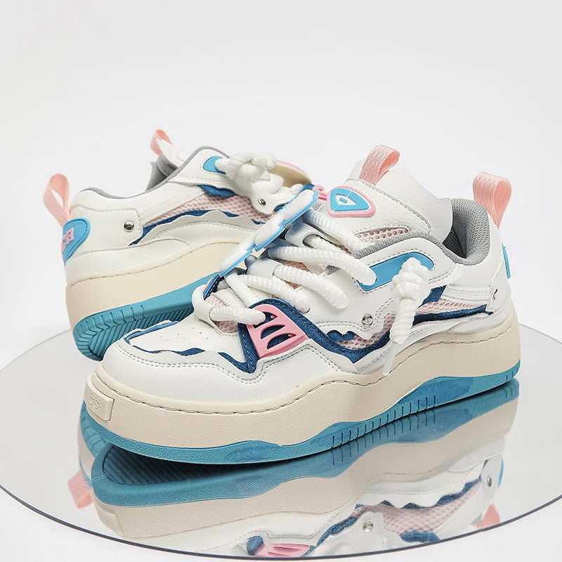 2023 Breathable Pu Sneakers Lover Casual Sport Shoes Designer Skateboarding Walking Shoes for Women Men