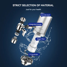 Wheelton Stainless Steel Kitchen Tap Filter Water Purifier Faucet Composite Activated Carbon Household Drinking Filtration Home