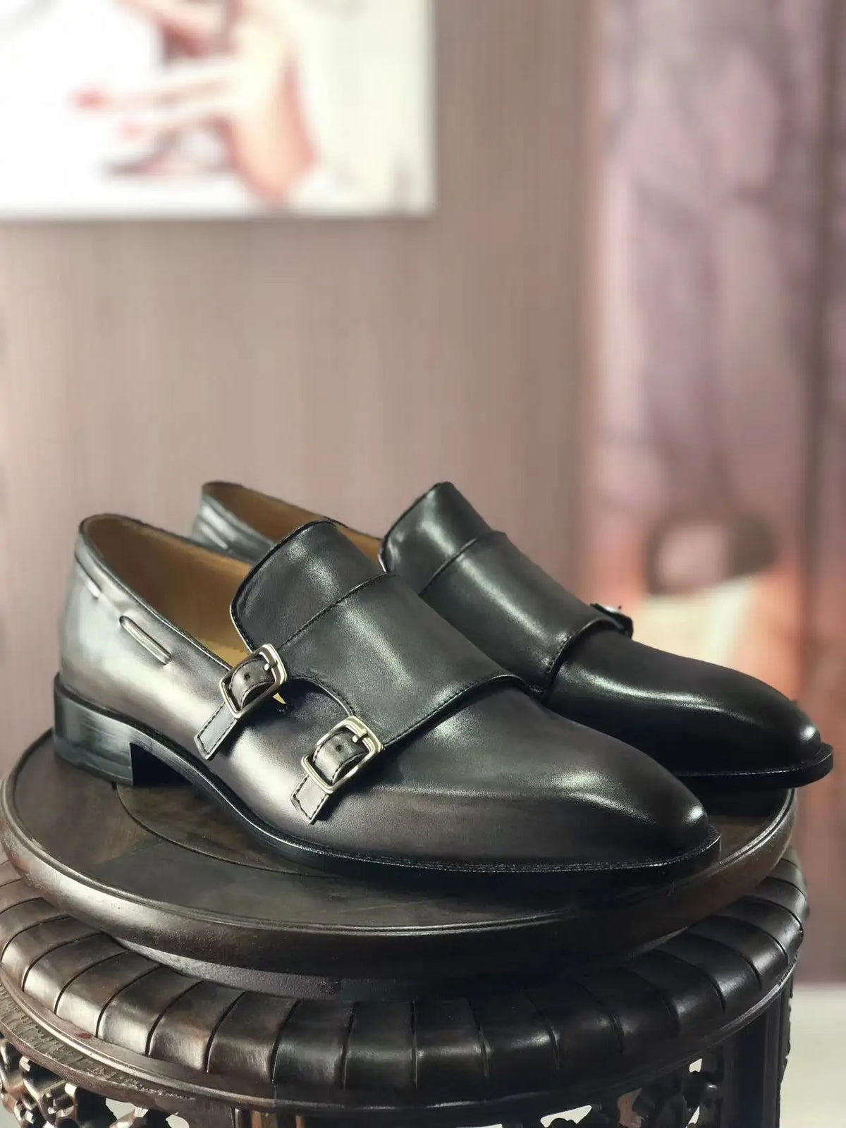 Cie ML11 Monk Calf Leather High Quality Handmade Loafer Men's Casual Hand-Painted Colors Breathable Outsole Wedding Shoes Autumn
