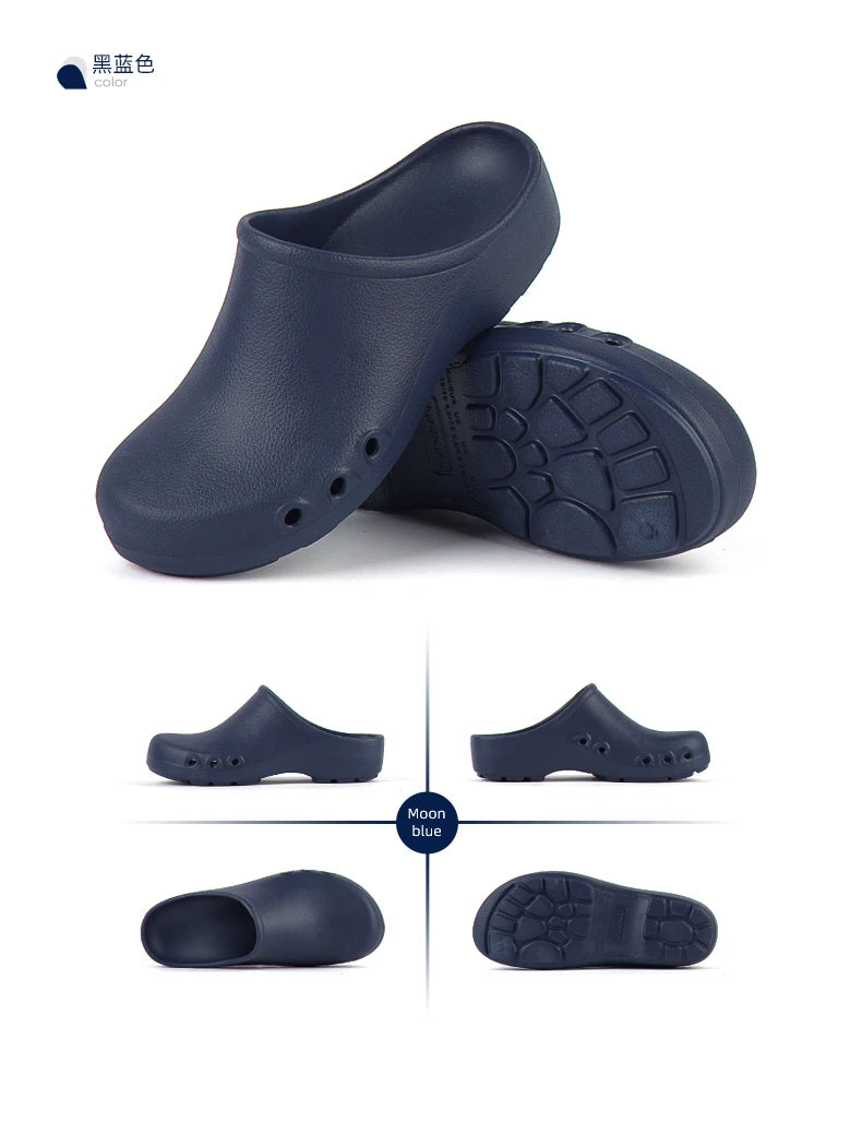 Soft Doctors Nurses Shoes EVA Anti-slip Clogs Operating Room Lab Slippers Chef Work Flat flip flop Suitable for Long Standing