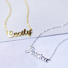 Custom Name Charms Necklace Gold Color Stainless Steel Box Chain Necklaces for Women Men Personalized Handmade Pendants Jewelry